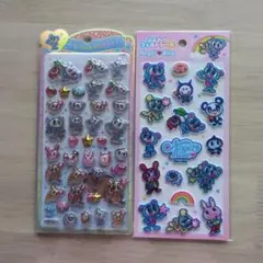 エンジェルブルーうるちゅるポップシール＆ふんわりフェルトシール２種セット