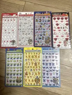 ミニ　ボンボンドロップシール！7個セット　ディズニー