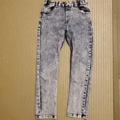 【処分】ライトオン(Right-on)　MPS ダメージデニムパンツ　130cm