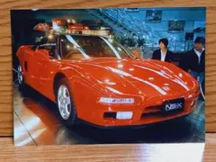 1990年東京青山 ホンダショールーム 初代NSX (NA1）生写真 ２枚セット