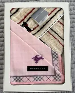 バーバリー　BURBERRY ミニタオル&ハンカチセット　新品のサムネイル