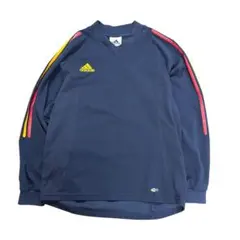 00’s adidas ゲームシャツ　サッカー　ヴィンテージ　古着8BS1のサムネイル