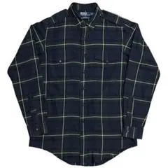 90s Ralph Lauren ラルフローレン ミリタリー　チェックシャツ