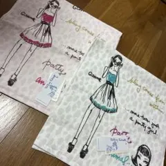 ジェフリーフルビマーリ　フェイスタオル　色違い　2枚組　新品　UCHINOタオルのサムネイル