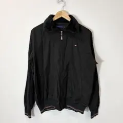 TOMMY HILFIGER ブラック スイングトップ ワンポイント Y2Kのサムネイル