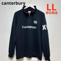【カンタベリー】ハーフジップ スウェット トレーナー XL ブラック 黒