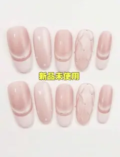 【新品未使用】shein ネイルチップ ピンク フレンチネイル 韓国ネイルのサムネイル