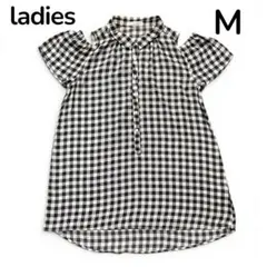 LOWRYS FARM 半袖　シャツワンピ　 M ギンガムチェックのサムネイル