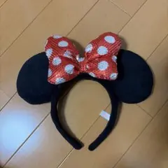 ディズニー　ミニー　カチューシャ　リボン