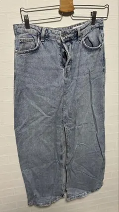 ZARA ライトブルースカートデニム