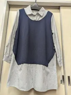 Ever after オシャレデザイン　チュニック　ゆったりサイズ