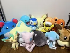 ポケットモンスター ぬいぐるみ 9種 セット ゲンガー ブラッキー他 ポケットモンスター ぬいぐるみ 9種 セット ゲンガー ブラッキー他