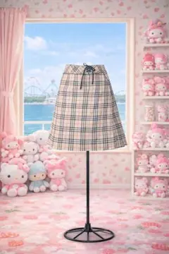 BURBERRY LONDON 150Aレースアップノバチェックスカート 菅S2