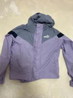 PUMA フード付きウィンドブレーカー パープル