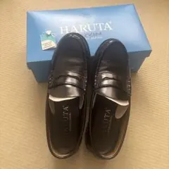 HARUTA ブラックローファー 25cm E E E中敷あり