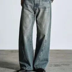 WYM VINTAGE WASHED CURVED DENIM