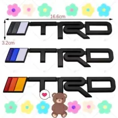 【166㎜】高品質 大きめ TRD SPORTS エンブレムL　3種類