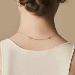 【大特価】agete ネックレス K10アジャスターチェーン