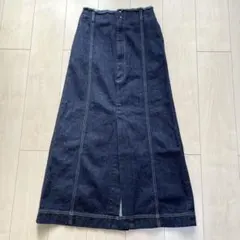 JOHNBULL ジョンブル ブロークンデニムステッチスカート ロングのサムネイル