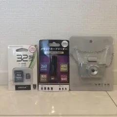 スリコ　トイカメラ　グリーン　micro SDとメモリーカードリーダー付き