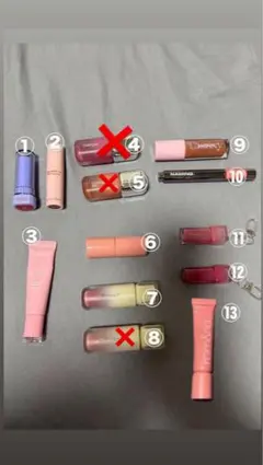 口紅セット 多色展開（一つチークあり）