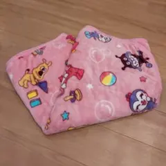 BANDAI　アンパンマン　秋冬　起毛　敷きパッド　ピンク