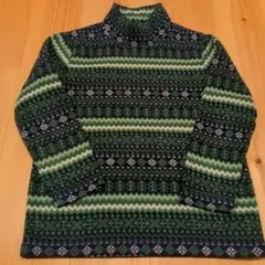 ユニクロ 長袖フリースハイネックトップス 120cm