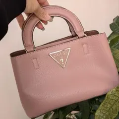 8月11日23時まで★ GUESS ハンドバッグ ピンクベージュのサムネイル