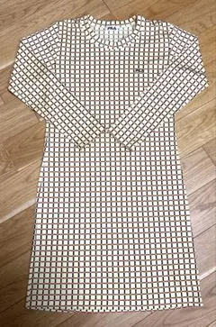 FILA チェック柄 長袖ワンピース