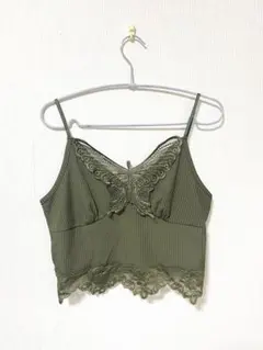 【夏限定】オリーブグリーンキャミソール タンクトップ