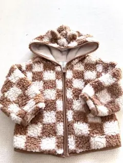 GAP チェック柄フード付きアウター 18-24ヶ月