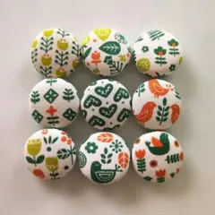 ハンドメイド くるみボタン 9個セット