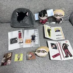 ハイキュー　月島蛍　黒尾鉄朗　アクスタ　ポーチ　ぬいパル　ステッカーセット　月黒