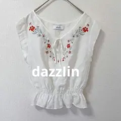 ダズリン dazzlin 花柄刺繍 ブラウス ホワイトのサムネイル
