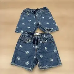 baby GAP デニムハーフパンツ ディズニー　ミッキー　ギャップ