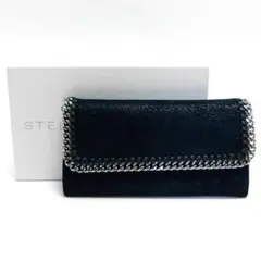 STELLA McCARTNEY ステラマッカトーニ 二つ折り長財布 レザー 黒