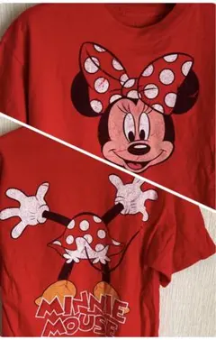 disney world ミニーマウス　赤　Tシャツ　海外Mサイズ