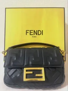 FENDI 現行 バゲット ミニ ペールピンク FFエンボス フェンディ - メルカリ