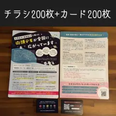 「街頭デモ」200枚+デモカレンダー宣伝カード200枚セット