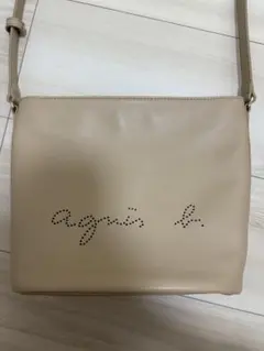 agnès b. ベージュ ショルダーバッグ