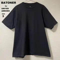 BATONER for UNITED ARROWS Tシャツ 3 黒 日本製のサムネイル