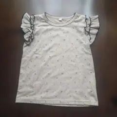 小花柄 フリル 半袖Tシャツ 120cmのサムネイル