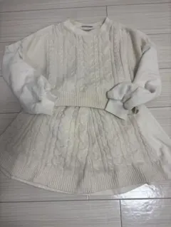 Lovetoxic セットアップSサイズ（140）クリーム色