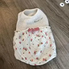 FieldCore 犬服 花柄 ワンピース　S 裏起毛 ペット　犬のサムネイル