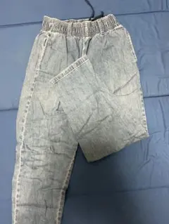 グレー イージーパンツ ゴムウエスト