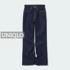 0042 UNIQLO スリムフレアジーンズ ネイビー