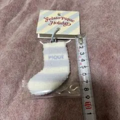 Gelato Pique ストライプクリスマスソックス キーホルダー