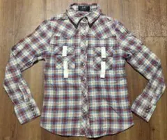 EMS EXCITE チェック柄 長袖シャツ Mサイズ★レディース　ウェスタン系