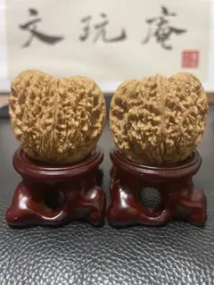新入荷❤️No.735 ❤️文玩くるみ（文玩核桃） 絶品ペア血麒麟(無農薬) 2026年最新】文玩核桃の人気アイテム - メルカリ
