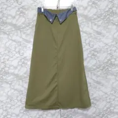 N.s ロングフレアスカート ウエストゴム カジュアル オシャレ